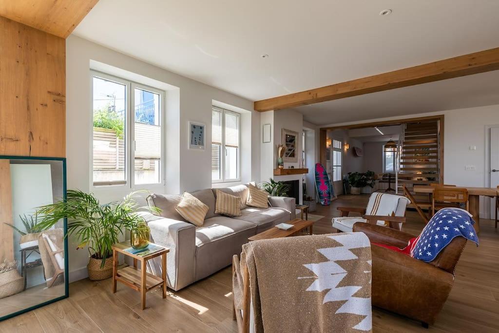 Beautiful Beach House In Front Of The Ocean ビアリッツ エクステリア 写真